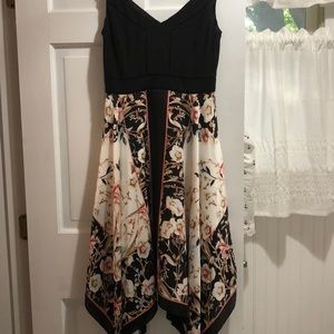 White House Black Market Silk Dress 4 Floral